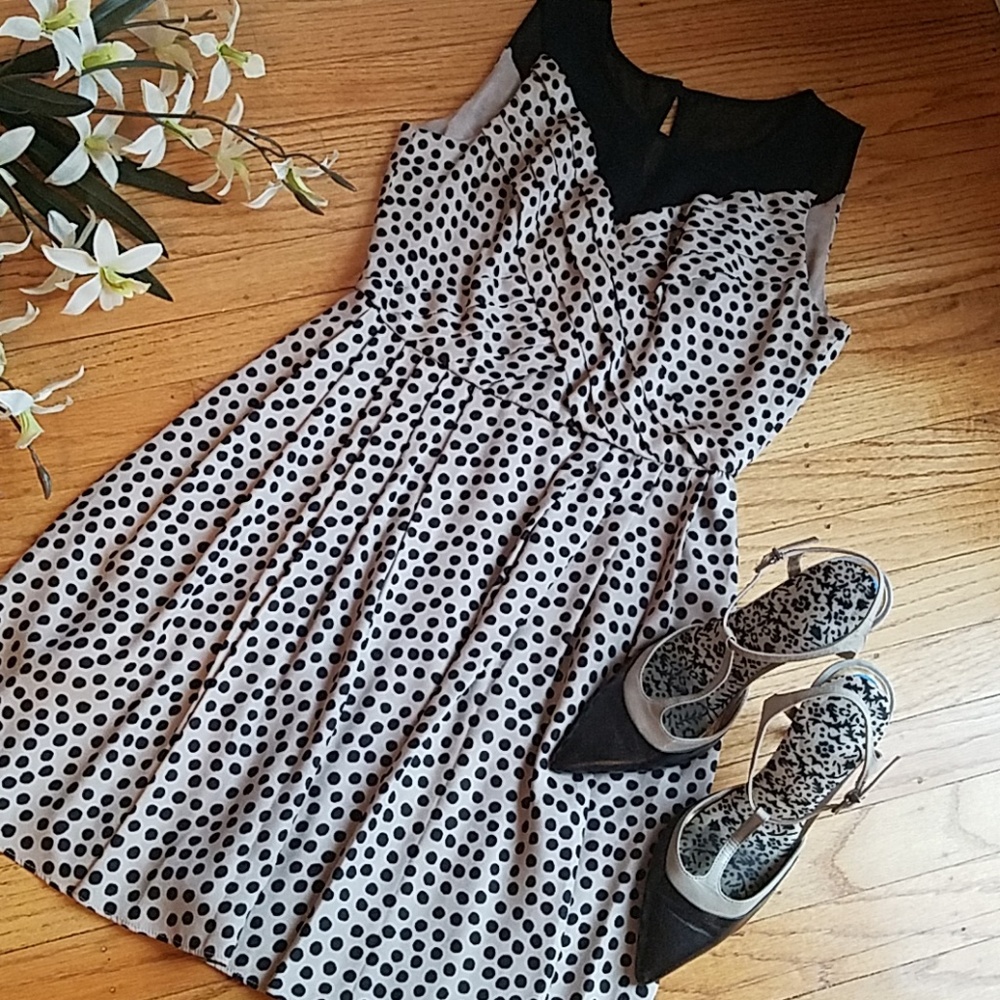 BCBGeneration Retro Polka Dot Mini Dress